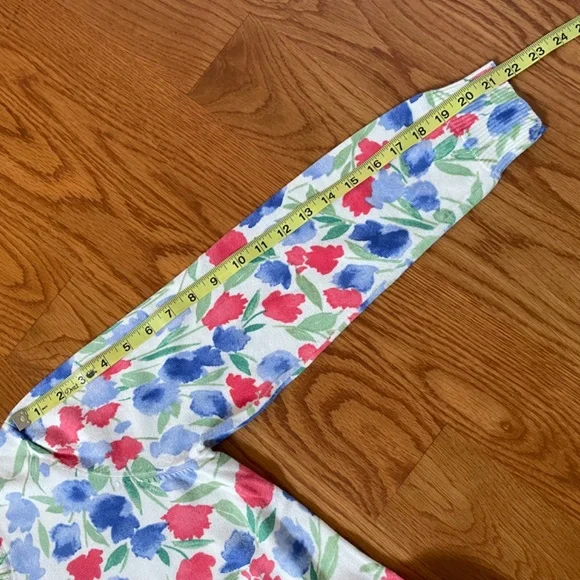 LL Bean Red and Blue Cotton Cardigan, Size M - Picture 7 of 10